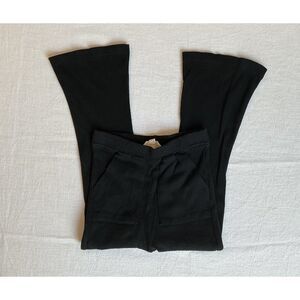 Jessica Simpson Black Ribbed Bell Bottom Flare Girls 5T Leggings Pants